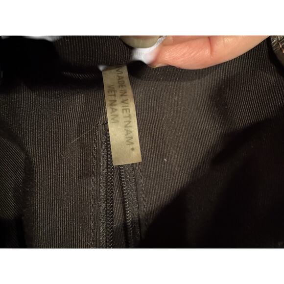 Coach Signature canvas tote bag with snake skin leather trim and leather strap - Picture 3 of 12